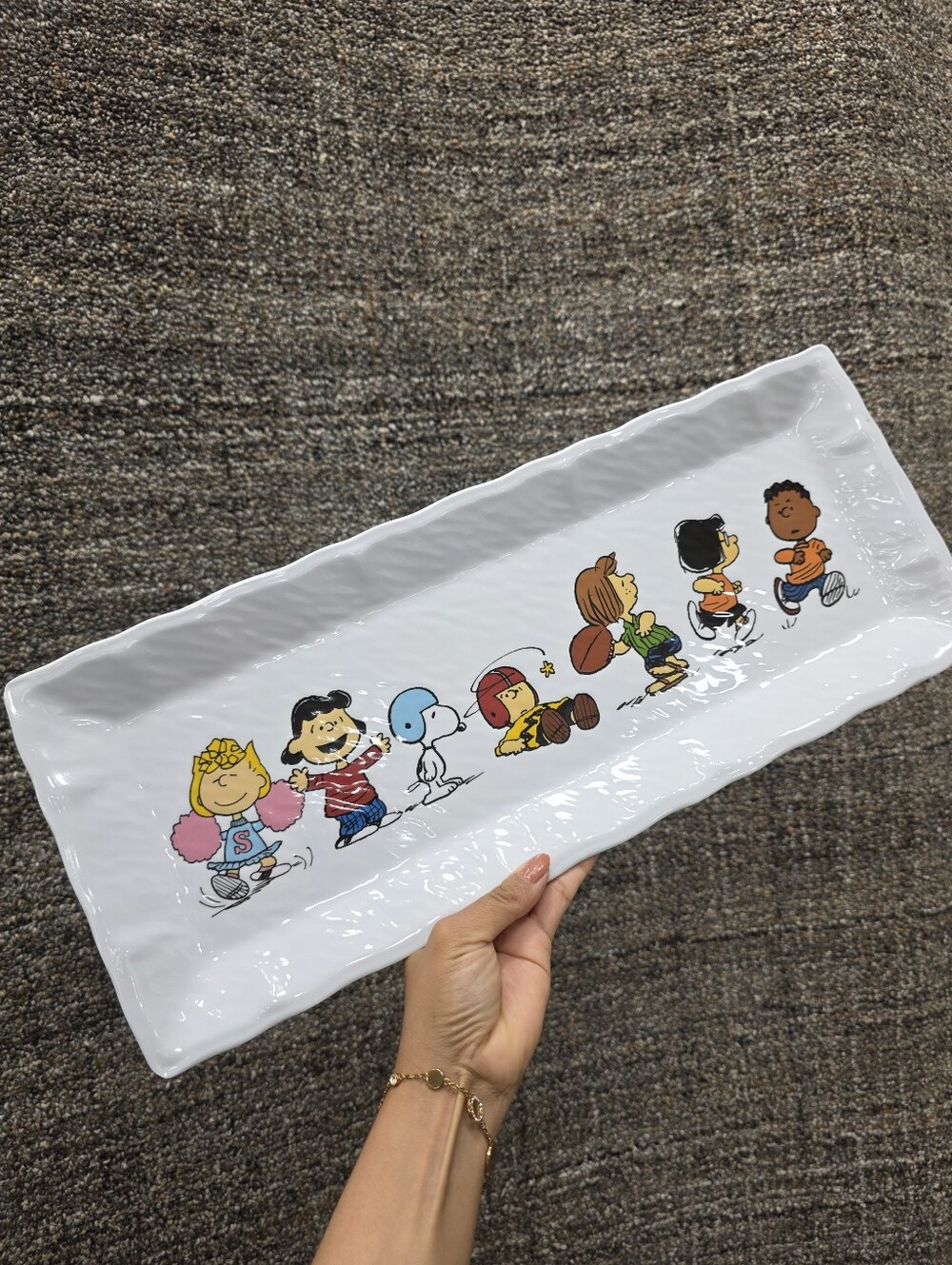 Peanuts Character Serving Tray - White with Colorful Characters